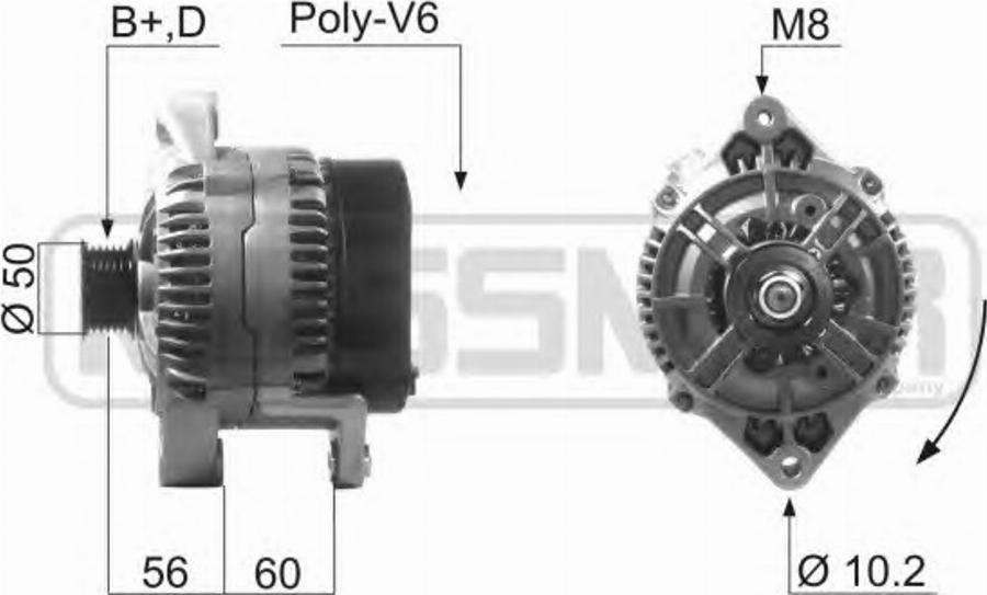 Messmer 210165 - Генератор vvparts.bg