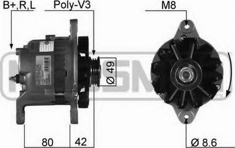 Messmer 210124 - Генератор vvparts.bg