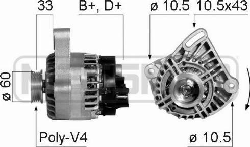 Messmer 210348A - Генератор vvparts.bg