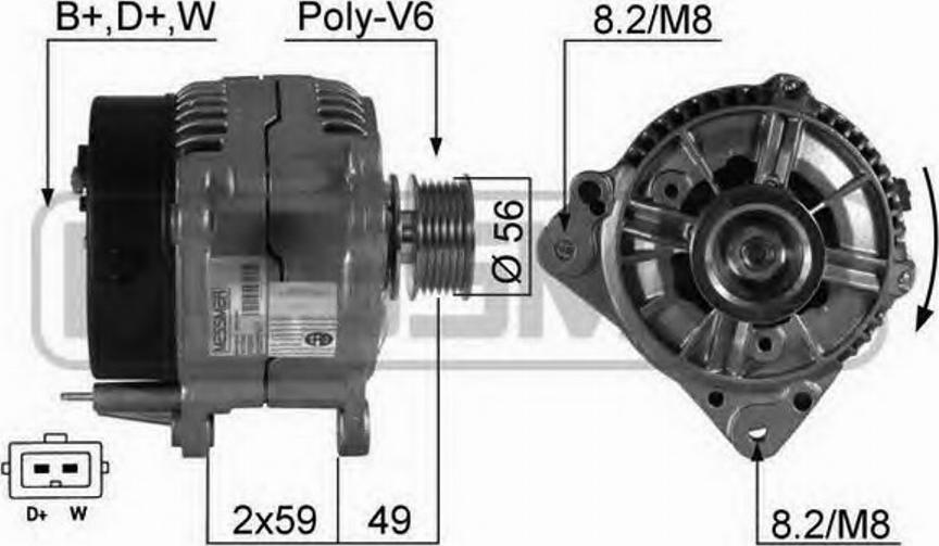 Messmer 210351 - Генератор vvparts.bg