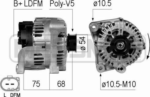 Messmer 210736A - Генератор vvparts.bg