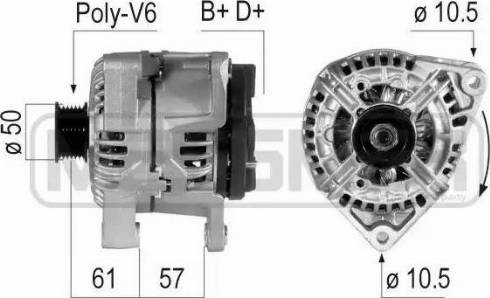 Messmer 210725 - Генератор vvparts.bg