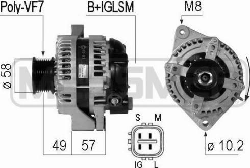 Messmer 210775A - Генератор vvparts.bg