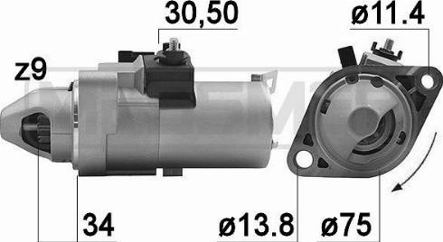 Messmer 220988A - Стартер vvparts.bg