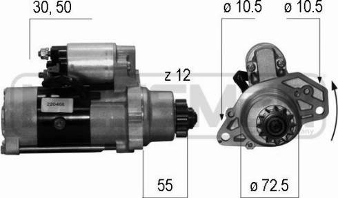 Messmer 220466A - Стартер vvparts.bg