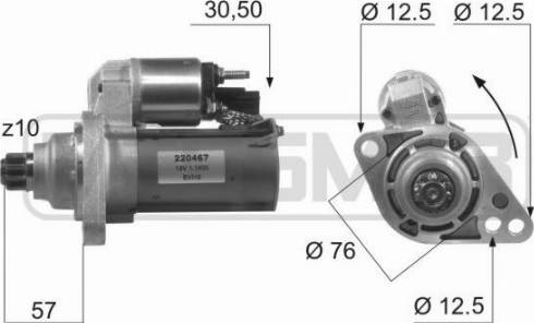 Messmer 220467A - Стартер vvparts.bg