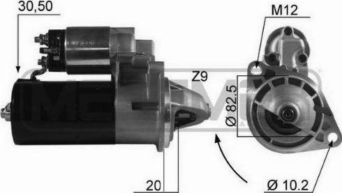 Messmer 220434A - Стартер vvparts.bg