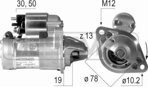 Messmer 220047A - Стартер vvparts.bg