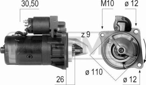 Messmer 220019R - Стартер vvparts.bg