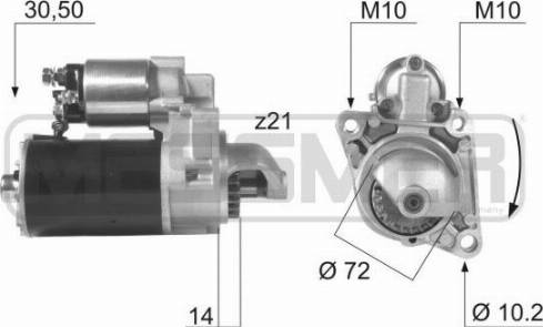 Messmer 220034R - Стартер vvparts.bg