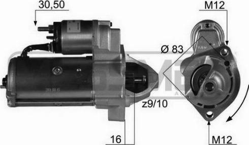 Messmer 220037A - Стартер vvparts.bg