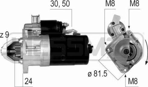 Messmer 220165A - Стартер vvparts.bg