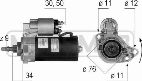 Messmer 220189A - Стартер vvparts.bg