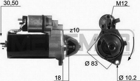 Messmer 220132A - Стартер vvparts.bg