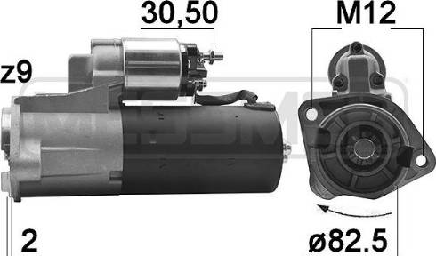 Messmer 220137A - Стартер vvparts.bg