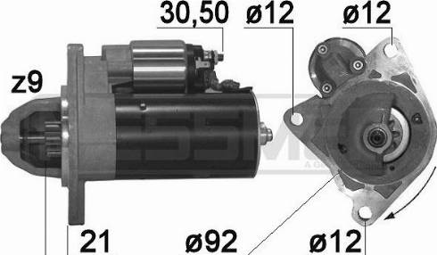 Messmer 220883A - Стартер vvparts.bg