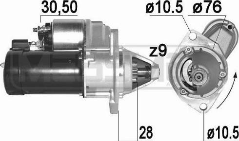 Messmer 220887A - Стартер vvparts.bg