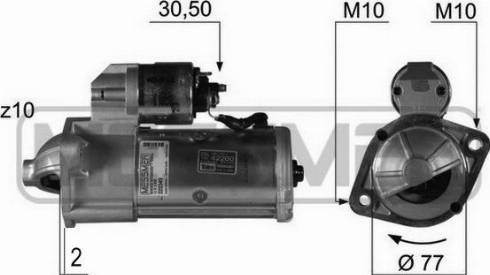 Messmer 220349A - Стартер vvparts.bg