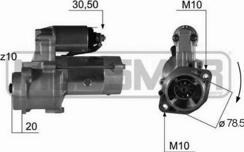 Messmer 220350A - Стартер vvparts.bg