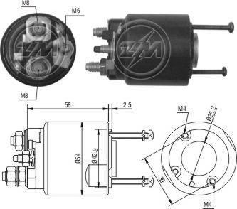 Messmer ZM495 - Магнитен превключвател, стартер vvparts.bg