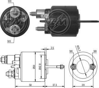 Messmer ZM493 - Магнитен превключвател, стартер vvparts.bg