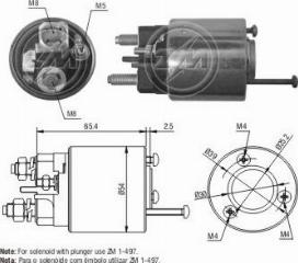 Messmer ZM497 - Магнитен превключвател, стартер vvparts.bg