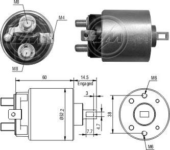 Messmer ZM411 - Магнитен превключвател, стартер vvparts.bg