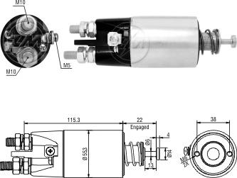 Messmer ZM4897 - Магнитен превключвател, стартер vvparts.bg