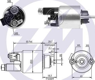 Messmer ZM4708 - Магнитен превключвател, стартер vvparts.bg