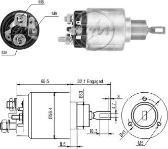 Messmer ZM473 - Магнитен превключвател, стартер vvparts.bg