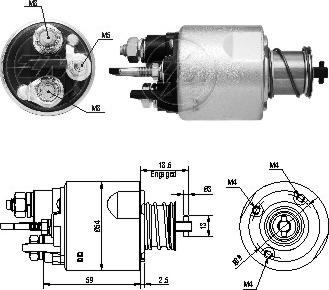 Messmer ZM5494 - Магнитен превключвател, стартер vvparts.bg