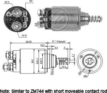 Messmer ZM544 - Магнитен превключвател, стартер vvparts.bg