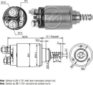 Messmer ZM543 - Магнитен превключвател, стартер vvparts.bg