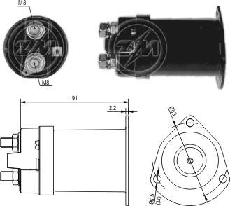 Messmer ZM555 - Магнитен превключвател, стартер vvparts.bg