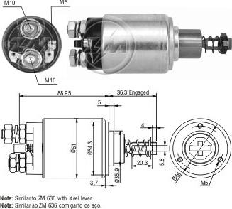 Messmer ZM536 - Магнитен превключвател, стартер vvparts.bg