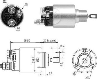 Messmer ZM5382 - Магнитен превключвател, стартер vvparts.bg