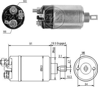 Messmer ZM521 - Магнитен превключвател, стартер vvparts.bg