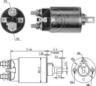 Messmer ZM694 - Магнитен превключвател, стартер vvparts.bg