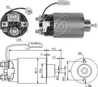 Messmer ZM696 - Магнитен превключвател, стартер vvparts.bg