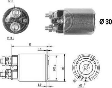 Messmer ZM654 - Магнитен превключвател, стартер vvparts.bg