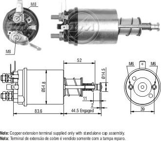 Messmer ZM612 - Магнитен превключвател, стартер vvparts.bg