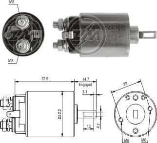 Messmer ZM682 - Магнитен превключвател, стартер vvparts.bg