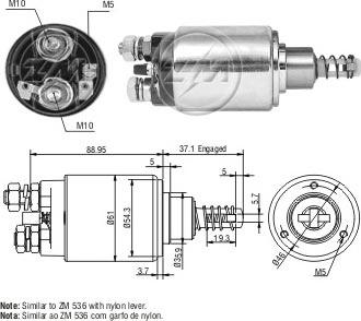Messmer ZM636 - Магнитен превключвател, стартер vvparts.bg