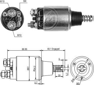 Messmer ZM638 - Магнитен превключвател, стартер vvparts.bg