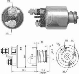 Messmer ZM1495 - Магнитен превключвател, стартер vvparts.bg