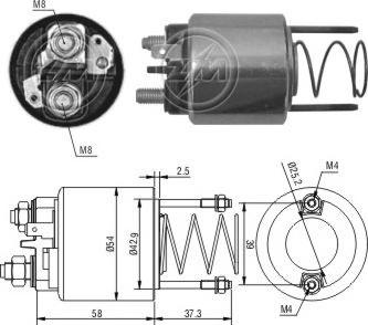 Messmer ZM1592 - Магнитен превключвател, стартер vvparts.bg