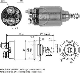 Messmer ZM1731 - Магнитен превключвател, стартер vvparts.bg