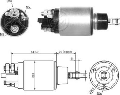 Messmer ZM826 - Магнитен превключвател, стартер vvparts.bg