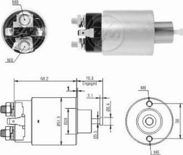 Messmer ZM3995 - Магнитен превключвател, стартер vvparts.bg