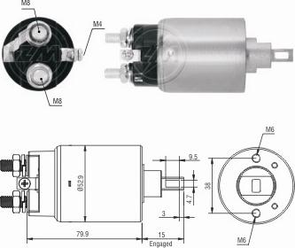 Messmer ZM3981 - Магнитен превключвател, стартер vvparts.bg